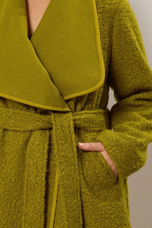 EVANS Plus Size Green Waterfall Coat | Evans 7