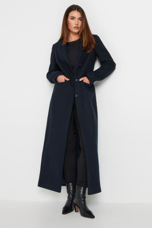 LTS Tall Navy Blue Maxi City Coat | Long Tall Sally 3