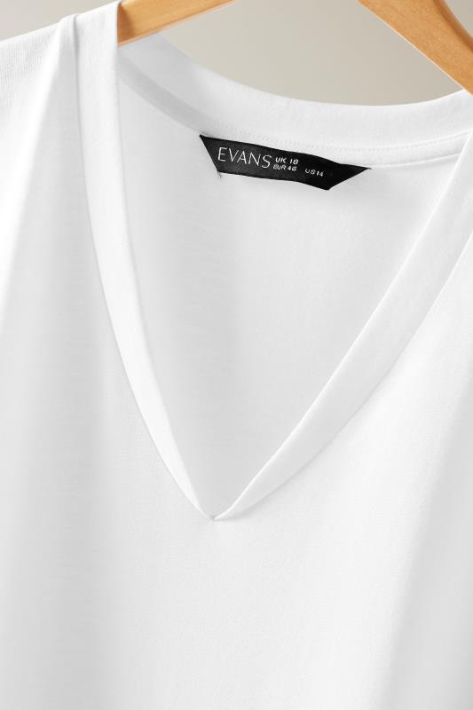 EVANS Plus Size White Modal Rich Vest Top | Evans 8