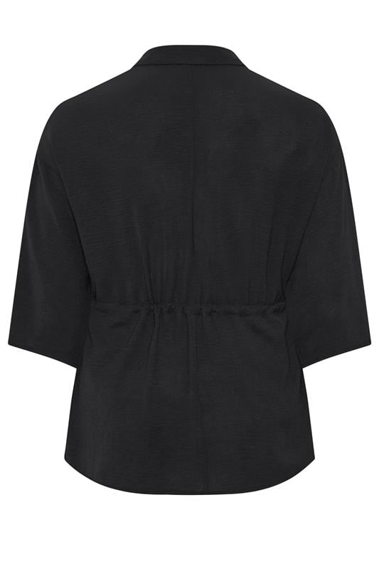 EVANS Plus Size Black Collared Shacket | Evans 7