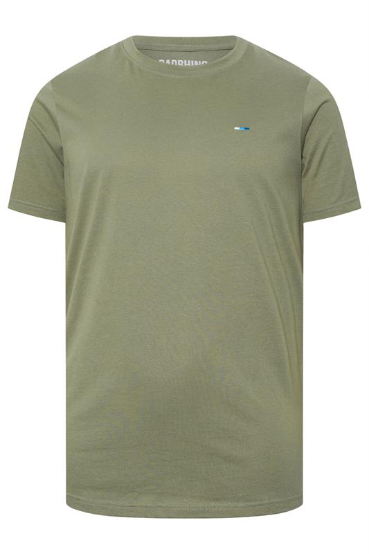 BadRhino Big & Tall 5 PACK Black/Green/Off White/Brown/Blue Extra Long T-Shirts 10