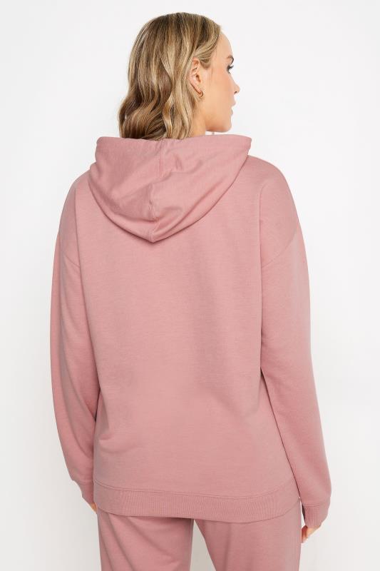 LTS Tall Women's Pink Drop Shoulder Hoodie | Long Tall Sally 3