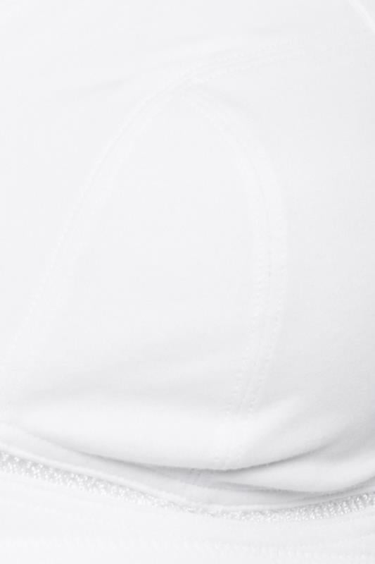 2 PACK Black & White Non-Wired Cotton Bras | Yours Clothing 13