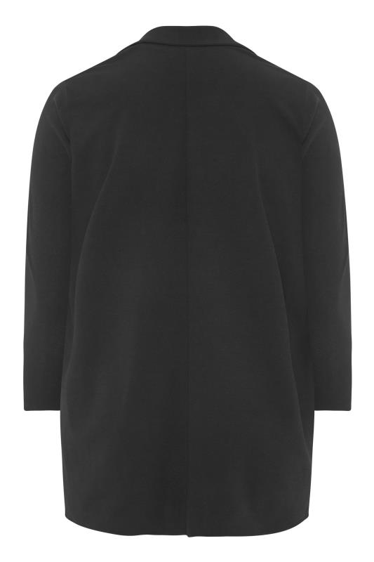 YOURS Curve Plus Size Black Longline Blazer | Yours Clothing 6