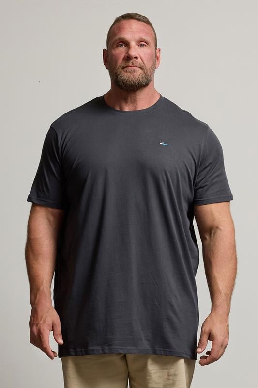 BadRhino Big & Tall Ebony Grey Extra Long Core T-Shirt
