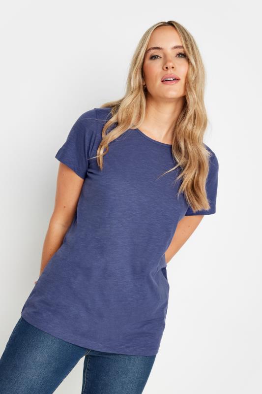 LTS Tall Women's Blue Short Sleeve T-Shirt | Long Tall Sally 1