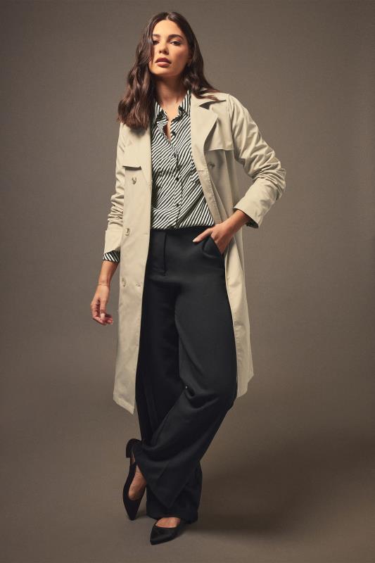 LTS Tall Beige Brown Trench Coat | Long Tall Sally  1