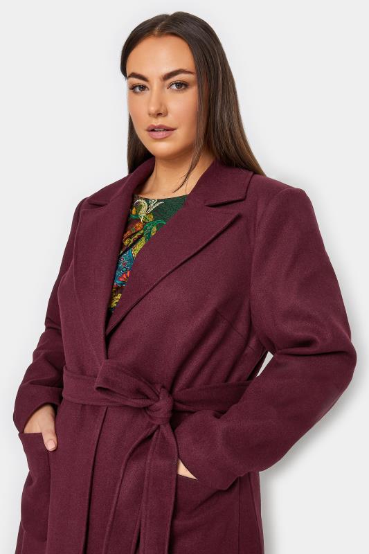 Abigail Garnet Collared Coat 4