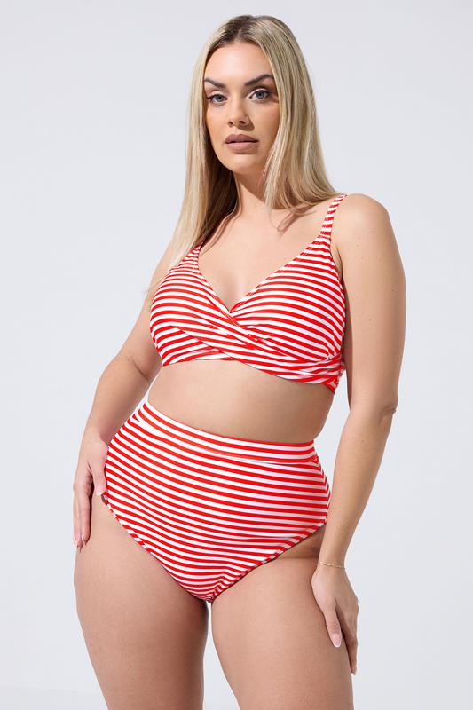  LIMITED COLLECTION Curve Red Stripe Bikini Briefs
