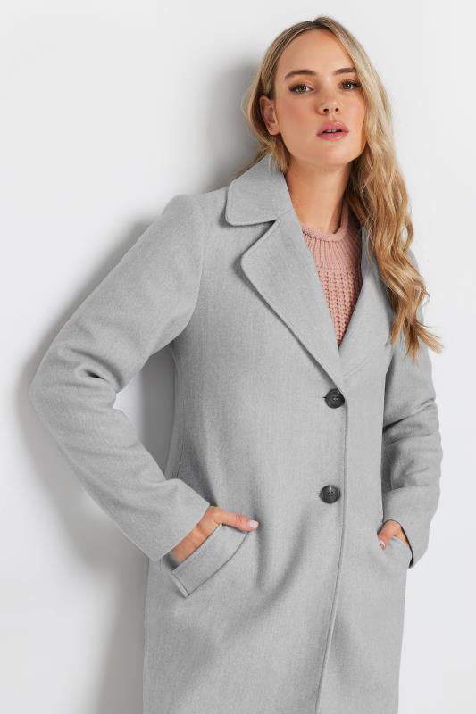 LTS Tall Grey Single Breasted Formal Coat | Long Tall Sally 4