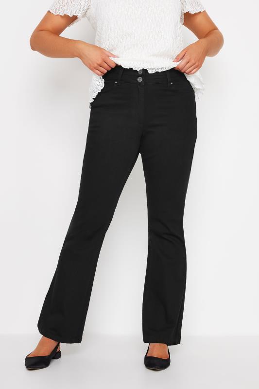 M&Co Black Lift & Shape Kick Flare Jeans | M&Co 2