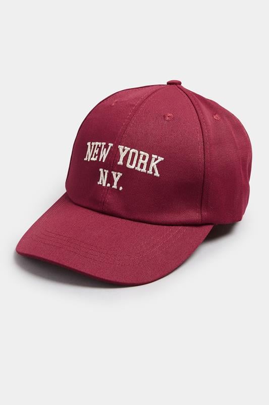 Red 'New York' Slogan Baseball Cap