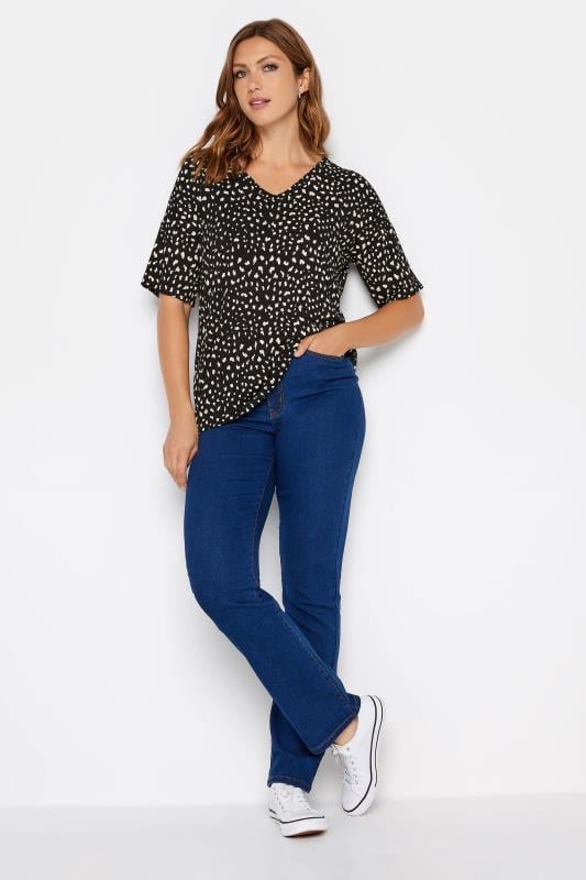 LTS Tall Black Animal Markings Top | Long Tall Sally  2