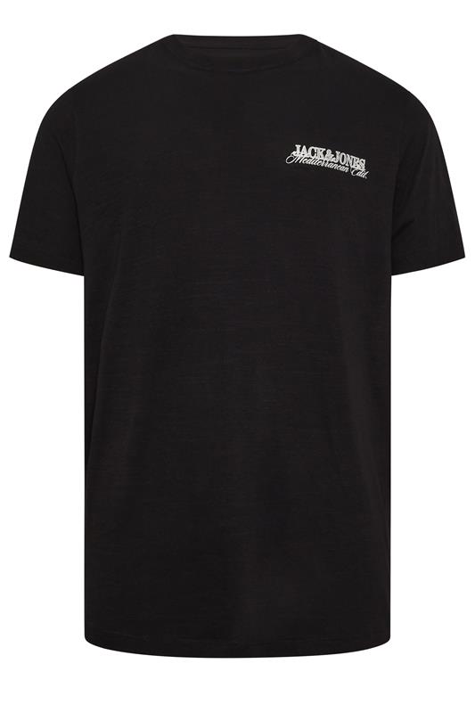 JACK & JONES Big & Tall Black 'St. Tropez' Print Tee | BadRhino 4