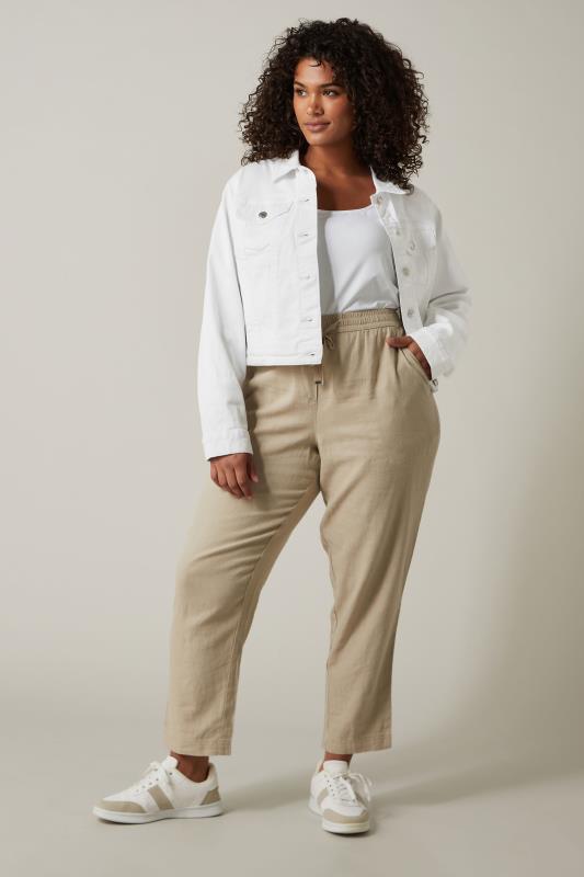 EVANS Plus Size White Denim Jacket | Evans  2