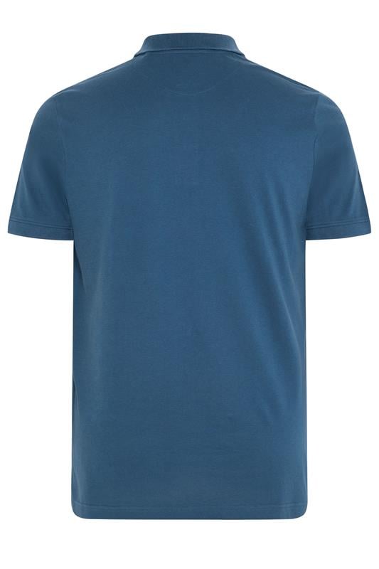 BadRhino Big & Tall Teal Blue Short Sleeve Polo Shirt | BadRhino 6