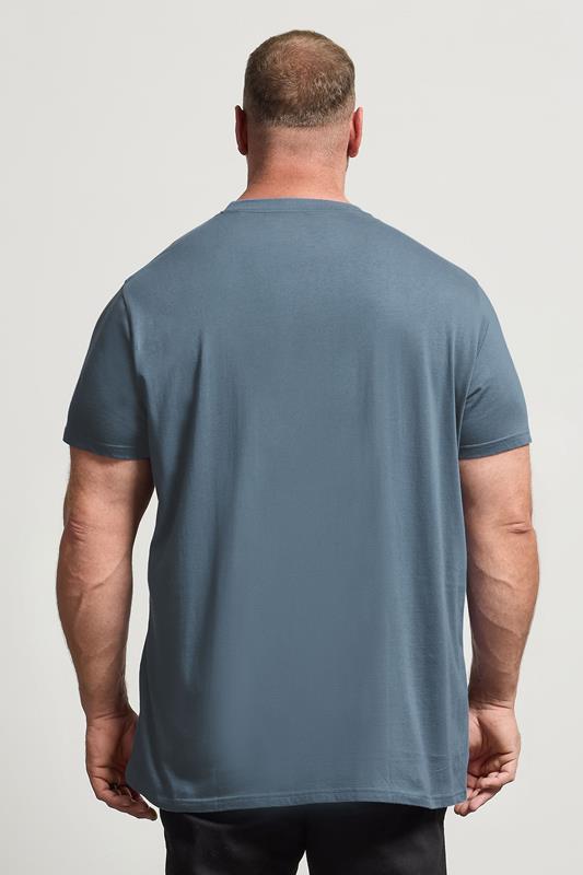 BadRhino Big & Tall 5 PACK Black/Green/Off White/Brown/Blue Extra Long T-Shirts 6