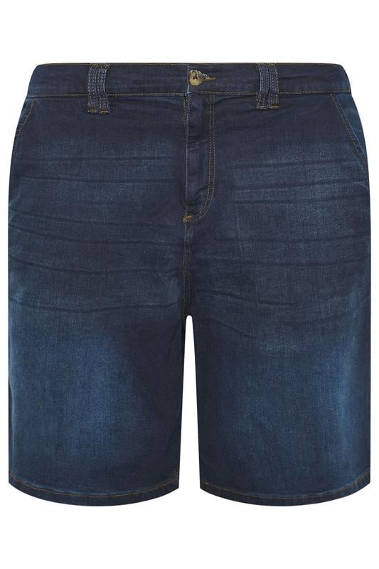 KAM Big & Tall Dark Blue Elasticated Stretch Shorts