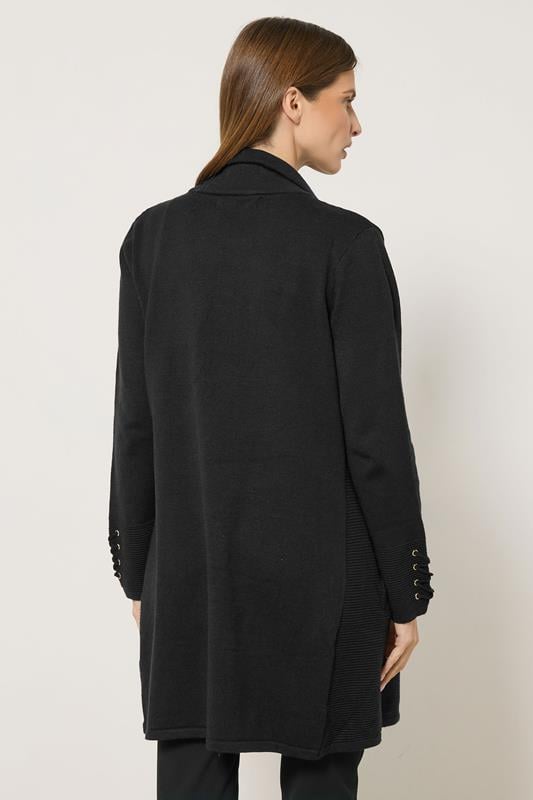 STAR Black Zip Detail Cardigan | StayByJM 2