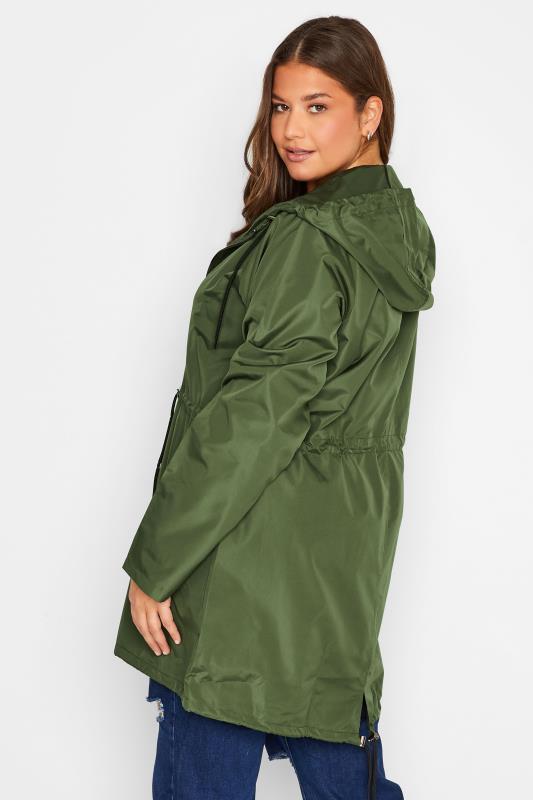 LTS Khaki Green Pocket Parka | Long Tall Sally 3