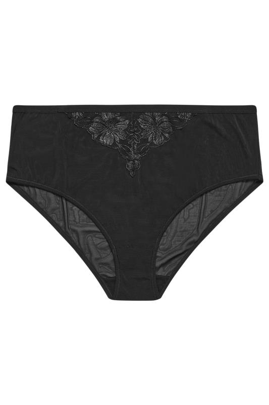 YOURS 2 PACK Plus Size Pink & Black Briefs | Yours Clothing 8