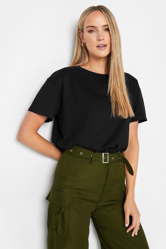 LTS Tall Black Short Sleeve T-Shirt | Long Tall Sally  1