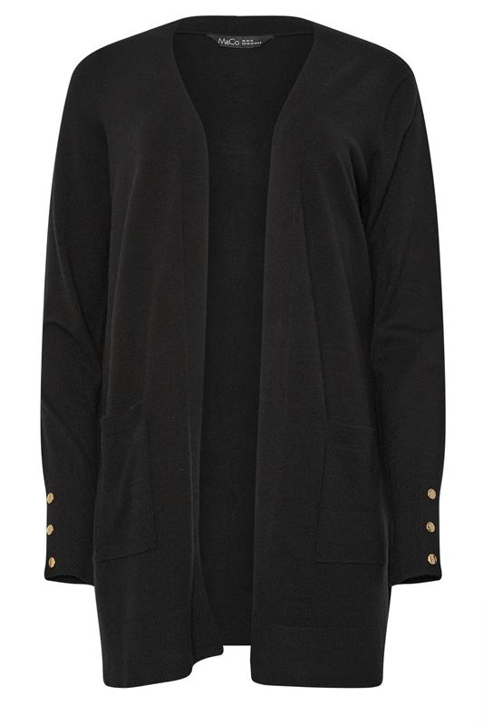 M&Co Black Button Detail Midi Cardigan | M&Co 5