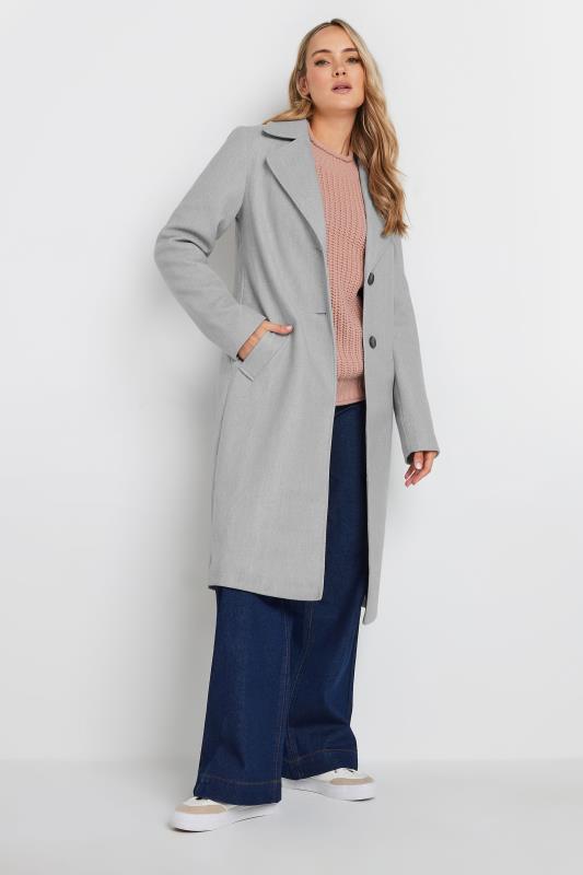 LTS Tall Grey Single Breasted Formal Coat | Long Tall Sally 2