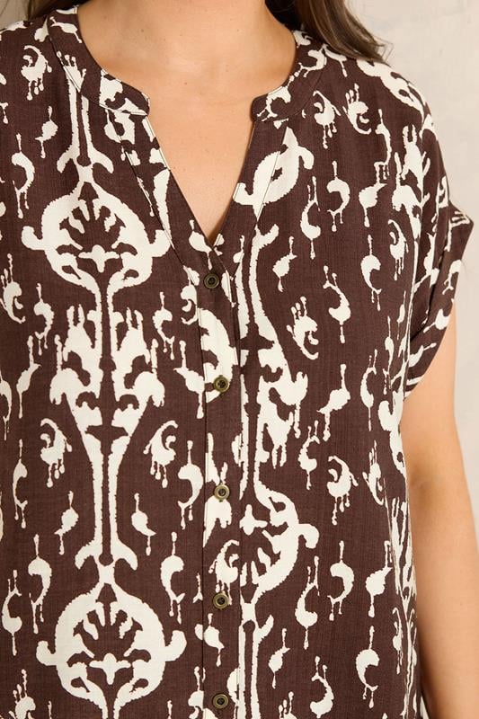 EVANS Plus Size Chocolate Top & Trouser Set | Evans 4