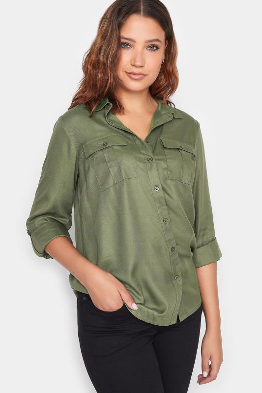 LTS Tall Khaki Green Utility Shirt | Long Tall Sally  3