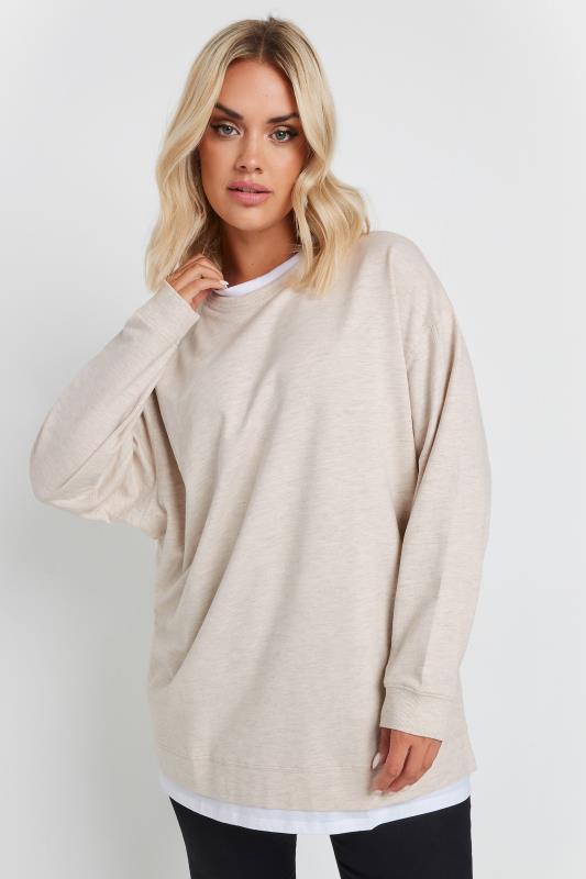 Plus Size  YOURS Curve Natural Brown 2-In-1 Jumper