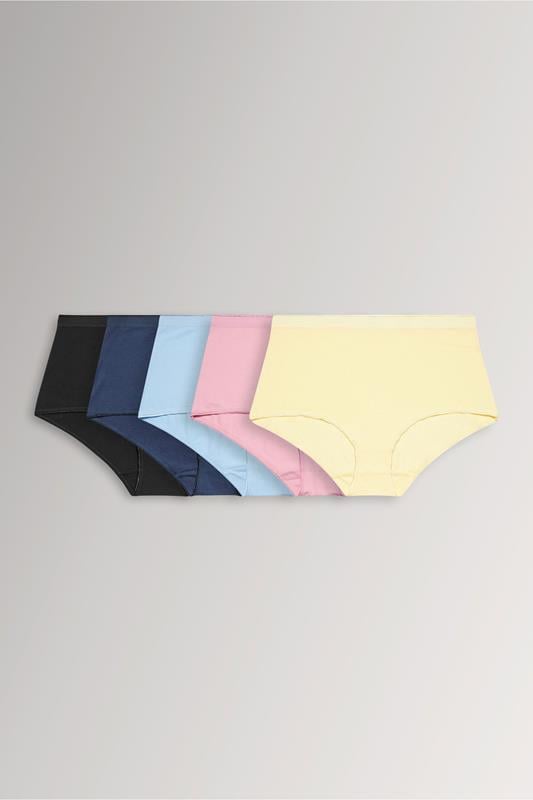 YOURSET 5 PACK Curve Blue Pastel Full Briefs