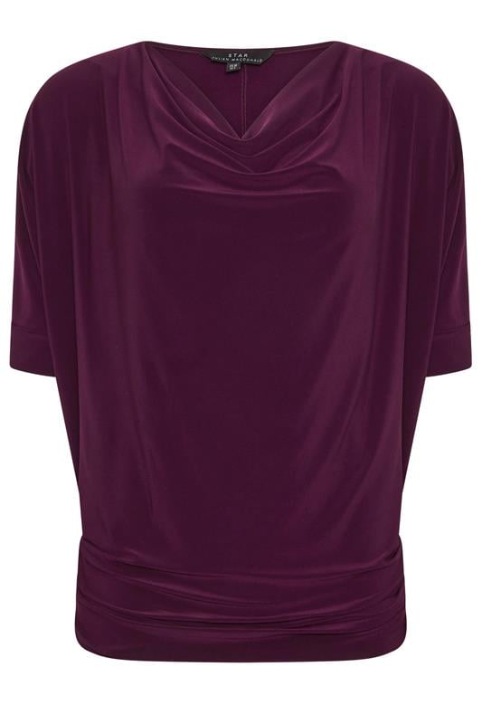 STAR Red Wine Draped Top | StarByJM 5