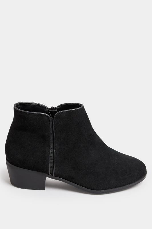 Avenue Black Suede Effect Ankle Boots 2