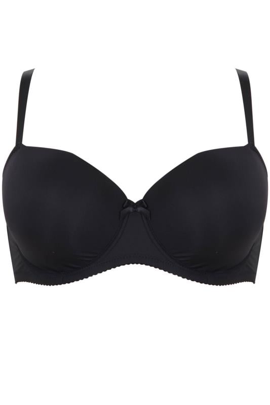 Plus Size Black Moulded Underwired T-Shirt Bra | Yours Clothing 4