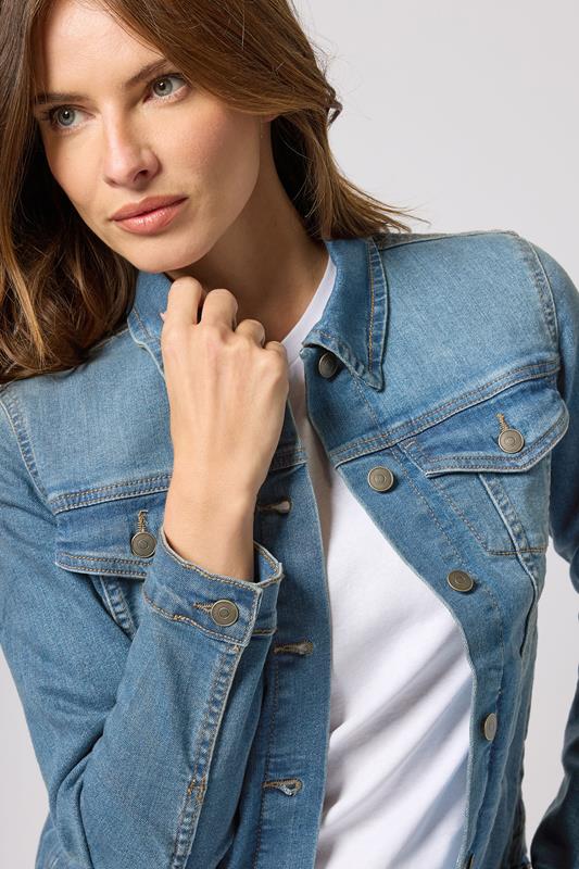 M&Co Blue Mid Wash Denim Jacket | M&Co 4