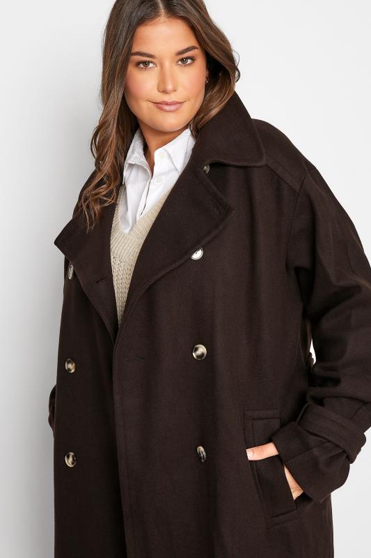 LTS Tall Womens Chocolate Brown Formal Trench Coat | Long Tall Sally 4