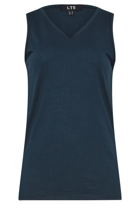 LTS PREMIUM Tall Women's Navy Blue V-Neck Vest Top | Long Tall Sally 6