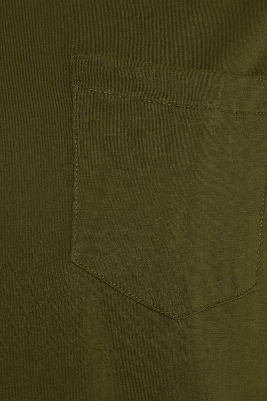 KAM Big & Tall Olive Green Ringer T-Shirt | BadRhino 2