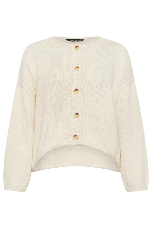 YOURS Plus Size Cream Button Up Cardigan | Yours Clothing  5