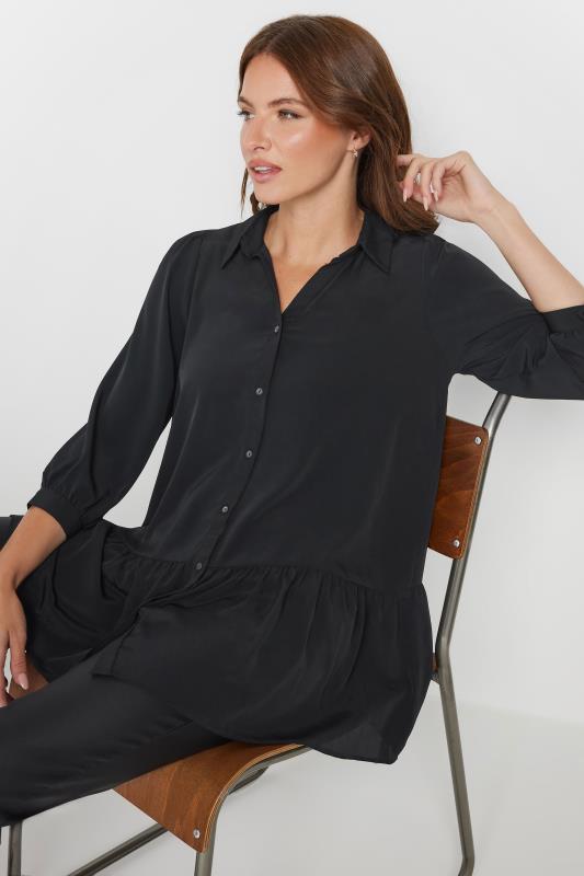 M&Co Black Frill Hem Shirt | M&Co 3