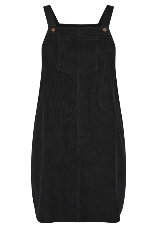 LIMITED COLLECTION Plus Size Black Cord Pinafore Dress | Yours Clothing 5