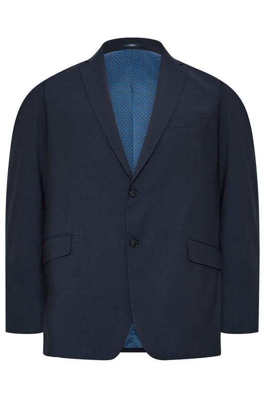 D555 Big & Tall Navy Blue Suit Jacket | BadRhino 4