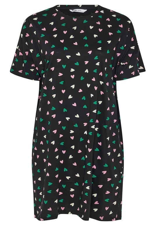 YOURSET 2 PACK Plus Size Grey 'Pasta Club' Sleep Tee Nightdresses | Yours Clothing 9