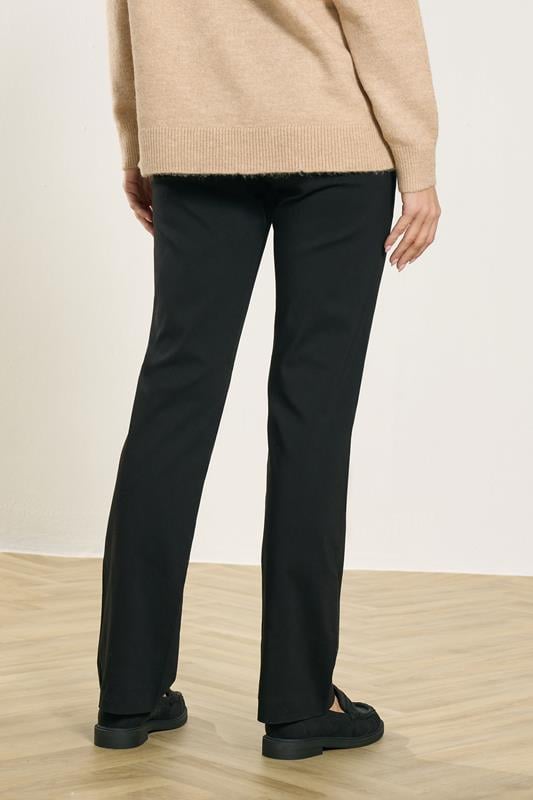 M&Co Black Straight Leg Bengaline Trousers | M&Co  2