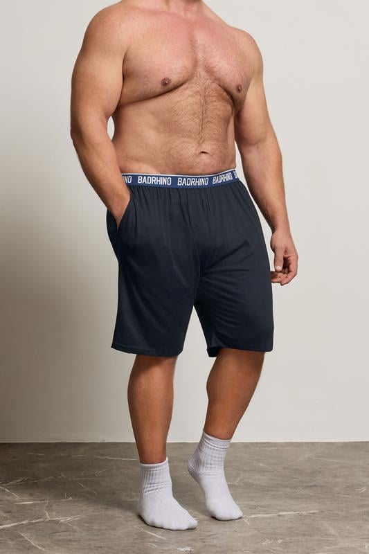 BadRhino Big & Tall Navy Blue Lounge Shorts