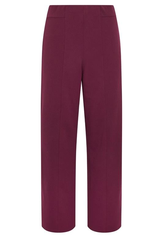 STAR Burgundy Red Wide Leg Trousers  | StarByJM 5