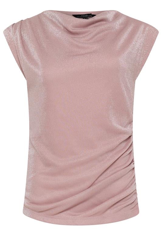 STAR Pink Shimmer Draped Top | StarByJM 5