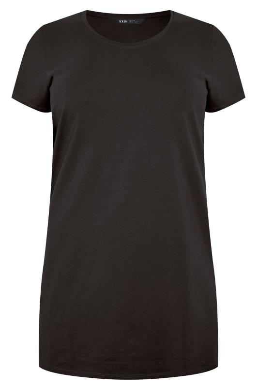 YOURS Plus Size 2 PACK Black Longline T-Shirts | Yours Clothing 6