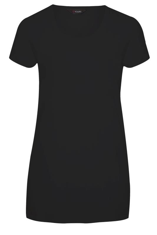 YOURS Plus Size 2 PACK Black & White Longline T-Shirts | Yours Clothing  7